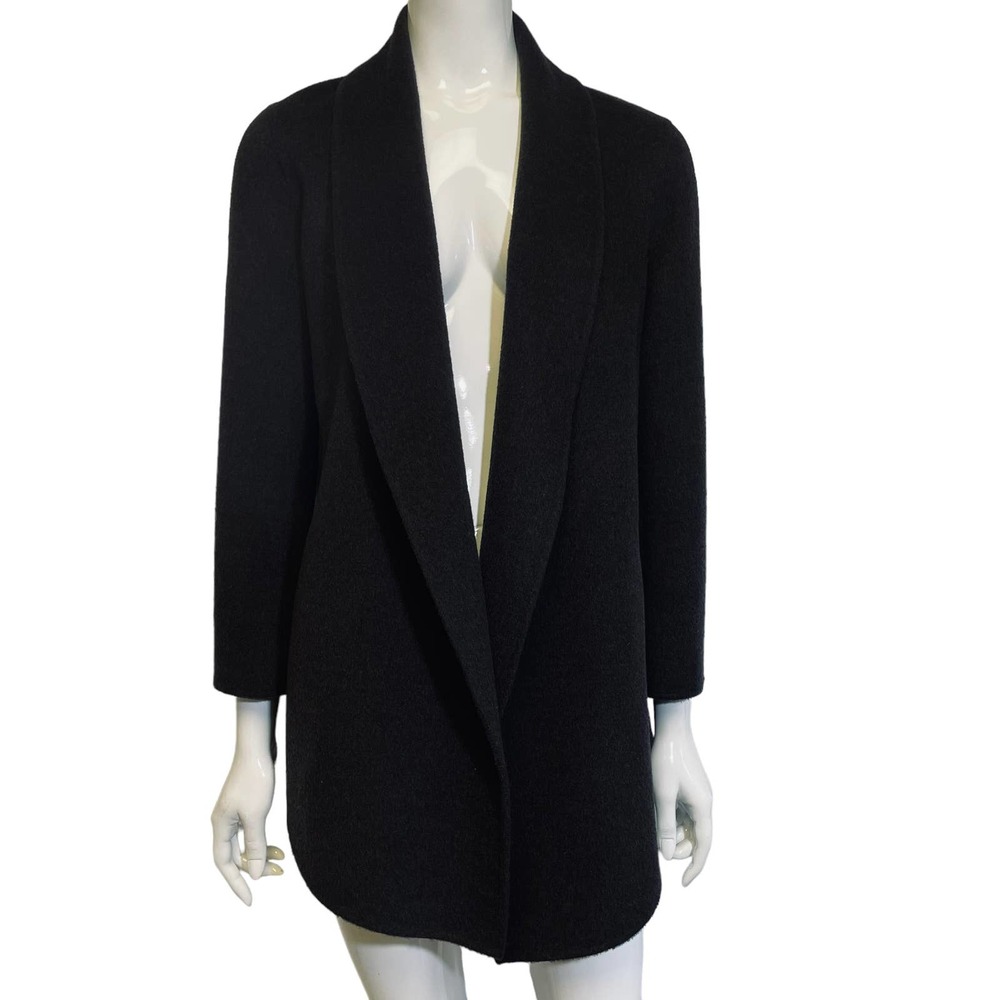 Theory Shawl Clairene Coat Size Small in Color Thyme New with Tags